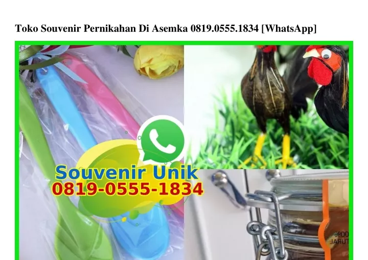 toko souvenir pernikahan di asemka 0819 0555 1834