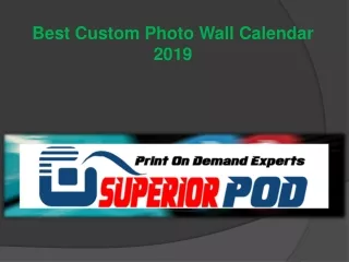 best custom photo wall calendar 2019