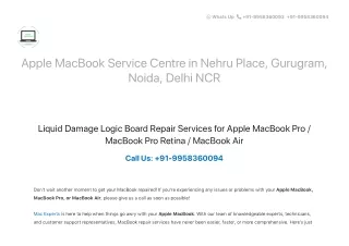 MacBook Repair Center in Delhi NCR