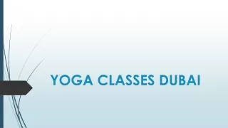 Best Yoga Classes Dubai