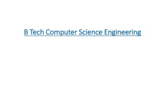 PPT - A Simple Comparison Of B Tech In Civil Engineering And Computer ...