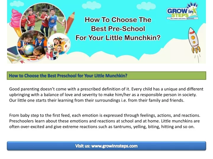 how to choose the best preschool for your little