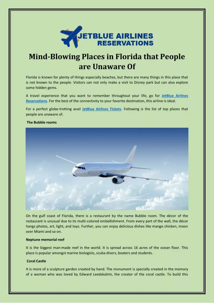mind blowing places in florida that people