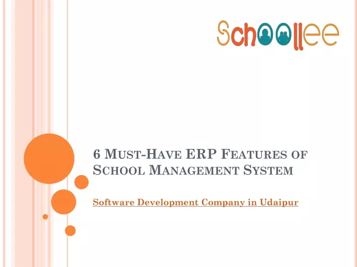 6 must have erp features of school management system