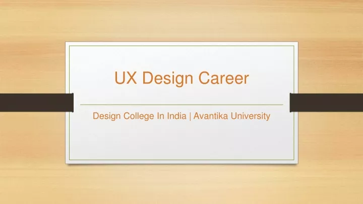 ux design career