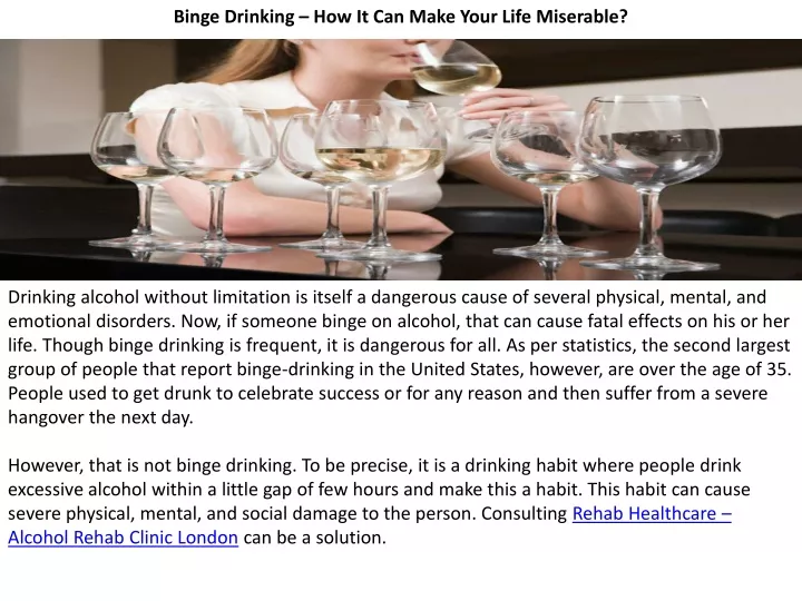 binge drinking how it can make your life miserable