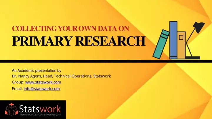 collecting your own data on primary research