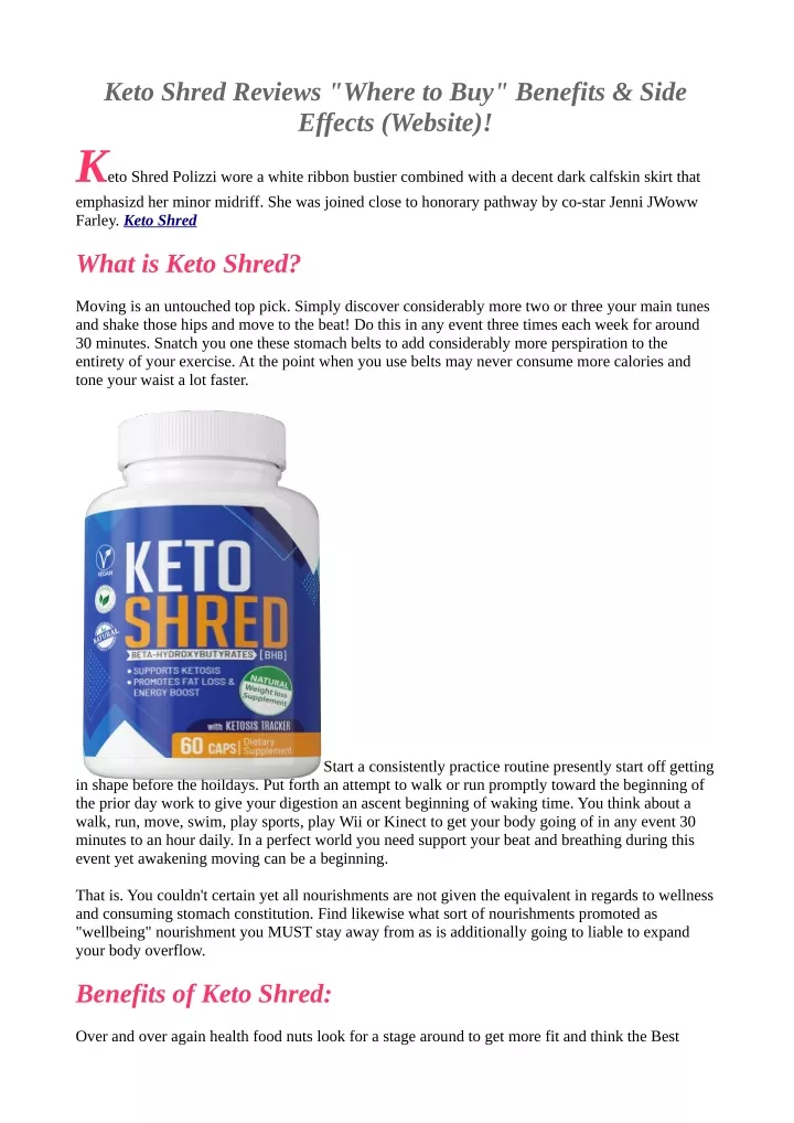 keto shred reviews where to buy benefits side