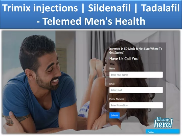 trimix injections sildenafil tadalafil telemed men s health