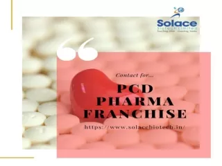 Pcd Pharma Franchise || Solace Biotech Limited