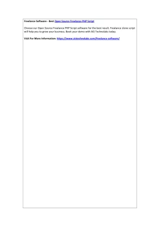 freelance software best open source freelance