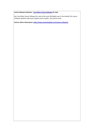 casino software solutions top online casino