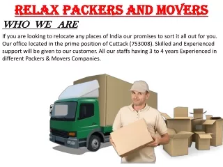 Packers and Movers in Cuttack