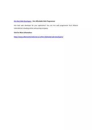 hire best web developers hire affordable