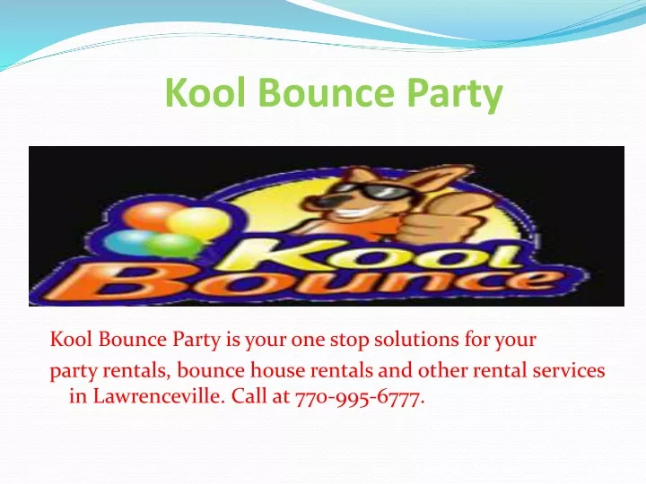 kool bounce party