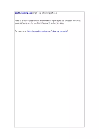 best e learning app script top e learning software