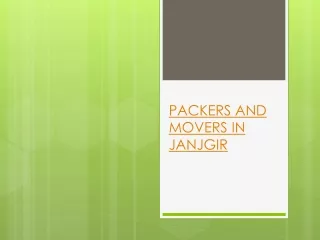 Packers and movers in Janjgir