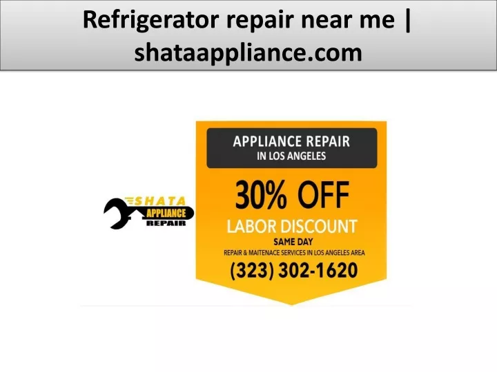 refrigerator repair near me shataappliance com