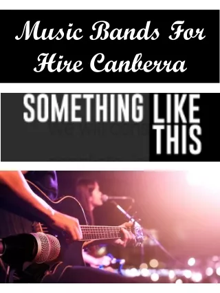music bands for hire canberra