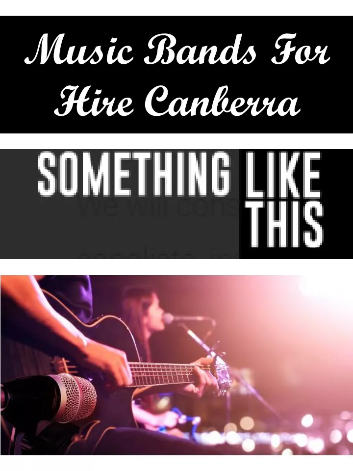 music bands for hire canberra