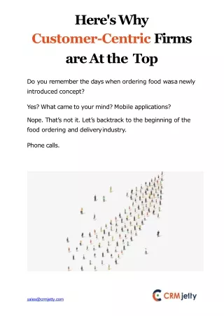 here s why customer centric firms are at the top