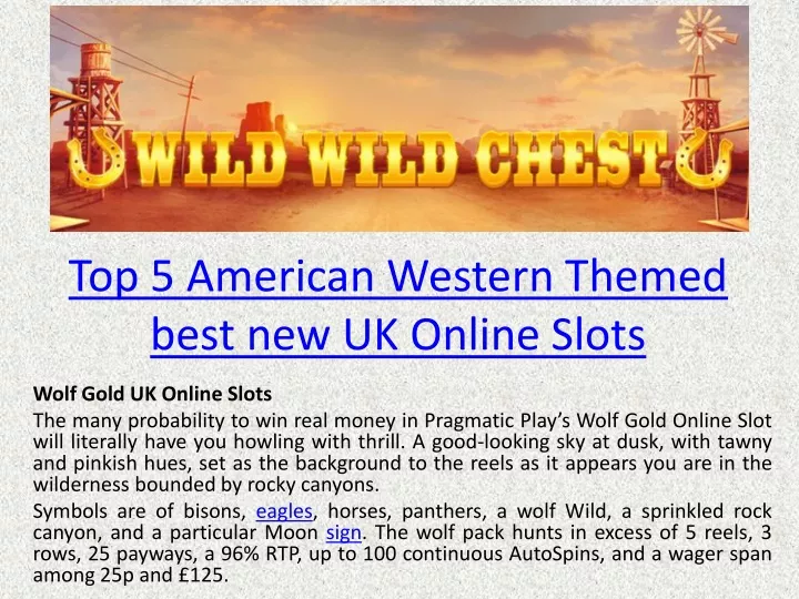 top 5 american western themed best new uk online slots