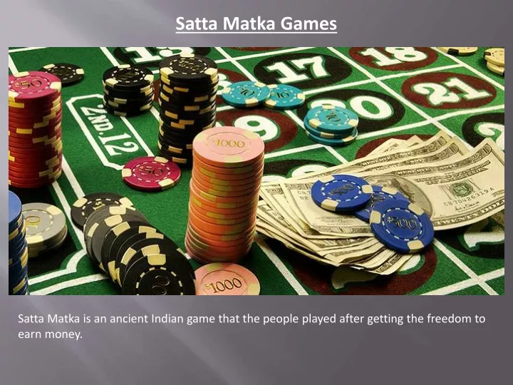 satta matka games