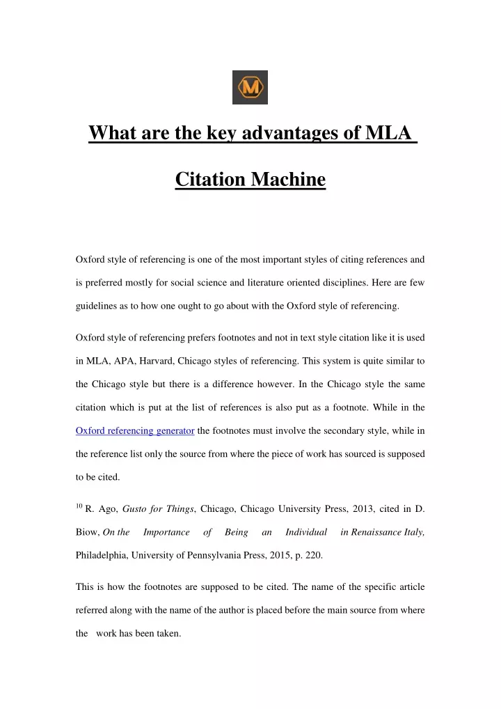 what are the key advantages of mla