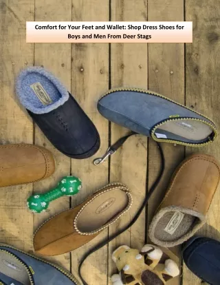 Comfort for Your Feet and Wallet: Shop Dress Shoes for Boys and Men From Deer Stags