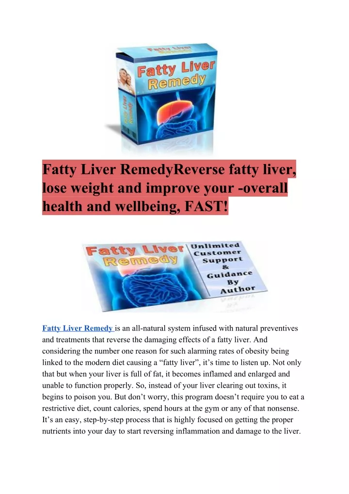 fatty liver remedyreverse fatty liver lose weight