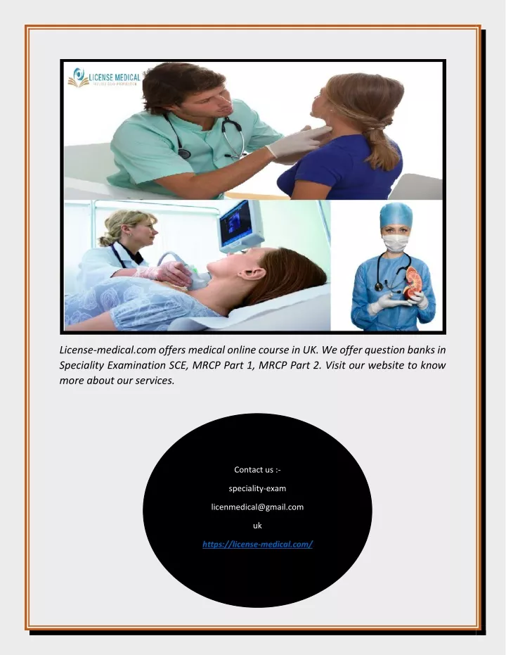 license medical com offers medical online course