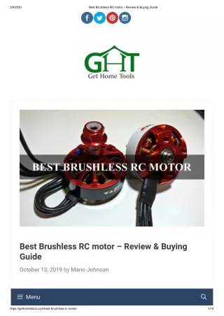 Best Brushless RC motor