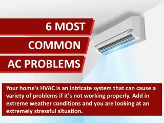 6 MOST COMMON AC PROBLEMS