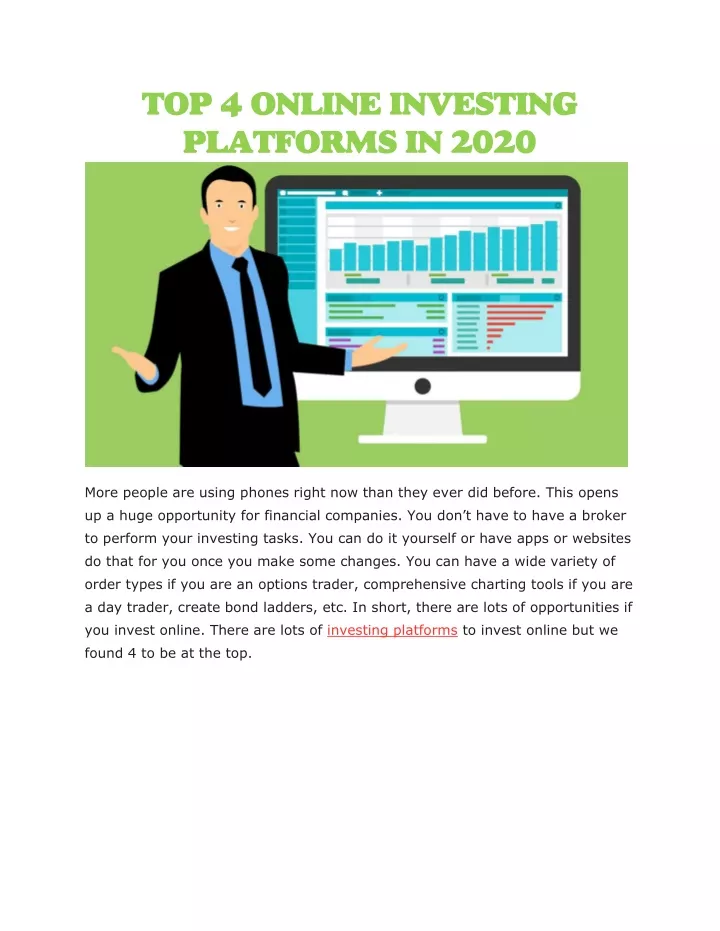 top 4 online investing platforms in 2020