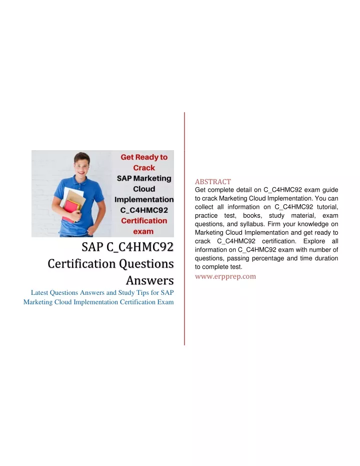 abstract get complete detail on c c4hmc92 exam