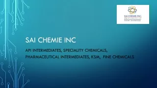 Chemical Manufacturers & Exporters