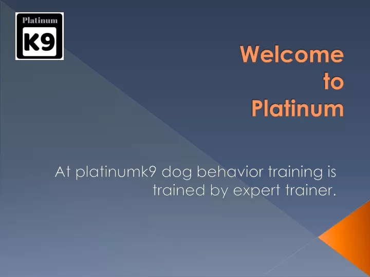welcome to platinum