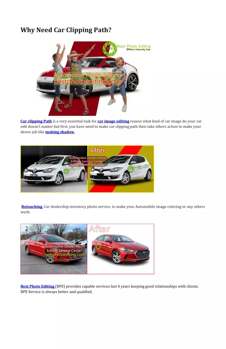 why need car clipping path