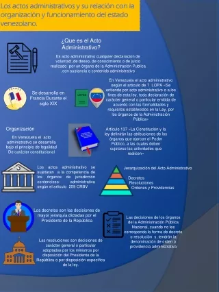 Los actos administrativos y su relación con la organización y funcionamiento del Estado venezolano
