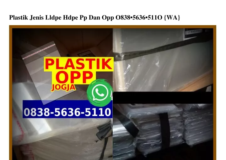 plastik jenis lldpe hdpe pp dan opp o838 5636