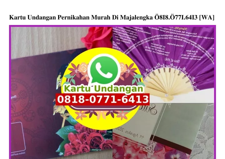 kartu undangan pernikahan murah di majalengka