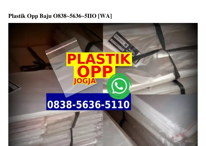 plastik opp baju o838 5636 5iio wa