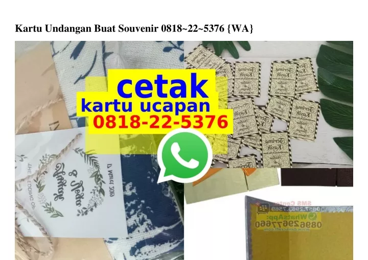 kartu undangan buat souvenir 0818 22 5376 wa