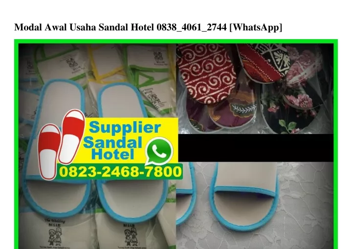 modal awal usaha sandal hotel 0838 4061 2744