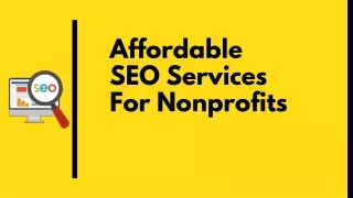 Affordable SEO Services For Nonprofits