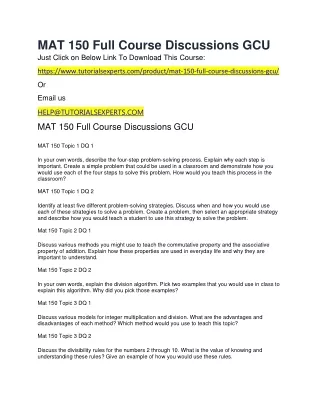 mat 150 full course discussions gcu just click