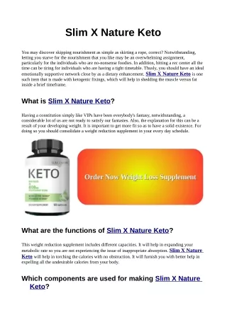 You Can Have Your Cake And Slim X Nature Keto, Too