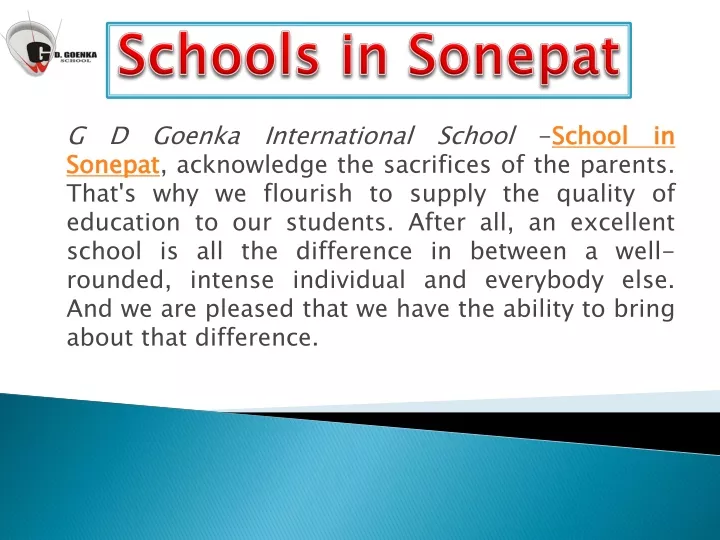 schools in sonepat