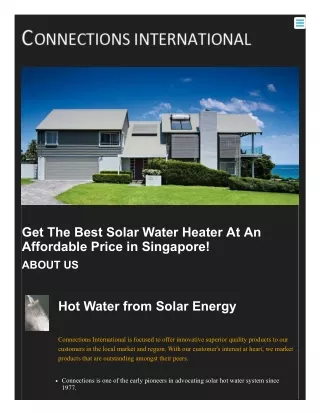 get the best solar water heater at an affordable