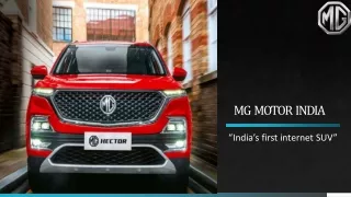 mg motor india